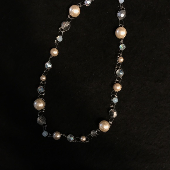 Long Modern Beaded Necklace - Picture 3 of 3
